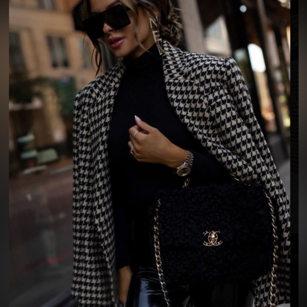 ZARA WOMAN CHECK/ HOUNDSTOOTH BLAZER